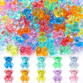 240Pcs Mini Resin Bears Small Resin Animals Miniature Bear Figurines to Hide Mini Counting Toys Cute Tiny Teddy Bears Figures Bulk for Dollhouse Home Office Desk Decorations