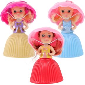 3PCS Mini Beautiful Cake Doll Toy - Surprise Cupcake Princess Doll Toys - Transforming Scented Princess Dolls for Girls Funny Game Gift (Random)