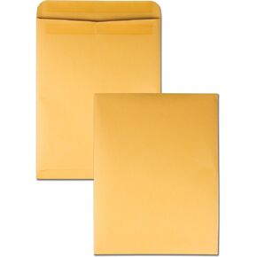 Quality Park Catalog Envelopes, Redi-Seal, Brown Kraft, 12 x 15.5, 100 per Box, (44067)