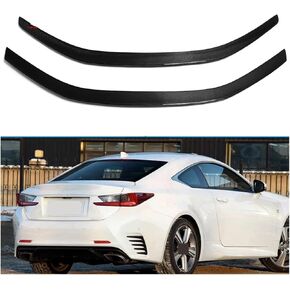 Compatible for Lexus RC200t 300 350 RC F Sport 2015-2023，Real Carbon Fiber Spoiler，Car Rear Tail Wing，Trunk Spoiler，Waterproof Lip，Spoiler Trim(2016-2018)
