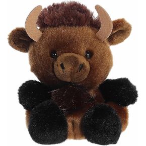 Aurora® Adorable Palm Pals™ Billy Bison™ Stuffed Animal - Fun Collectible Plush for Kids and Adult Collectors - Perfect for Decorating Rooms and Birthday Gifts - Brown 4 Inches
