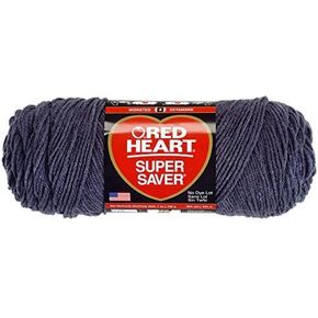 Red Heart Super Saver Yarn - Charcoal, Multicoloured Acrylic Yarn by Red Heart