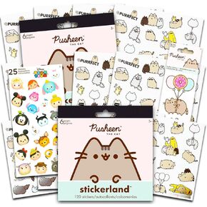 Pusheen Cat Sticker Party Favors Set - Bundle with 240 Pusheen Stickers for Laptops Water Bottles Journal | Pusheen The Cat Party Supplies Office Supplies School Supplies