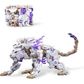52TOYS Infinity Box IB-03 White Tiger Deformation Toys Action Figure, Converting Toys in Mecha and Cube, Perfect Birthday Party Gift for Teens and Adults, Based on Tiger