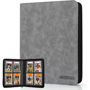 JoyHood Graded Card Binder - Holds 60 PSA Slabs, Graded Cards Album with 6 Slot, Graded Card Storage Holder compatible with CGC/PCG/PSA Slabs (Black)