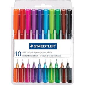 Staedtler Ballpoint Stick Pens, 43235MWP10TH