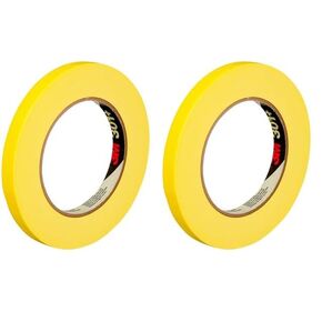 3M 301+12 301+ Yellow Masking or Painter's Tape, 12 mm Width