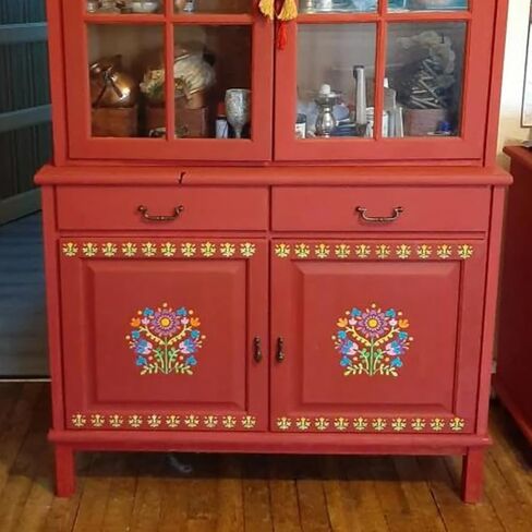 Talavera Stencil Reusable Tile Stencil Floral Folk Mexican Stencils for Painting on Wall Floor Furniture Wood Home Decor in Kuwait