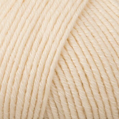 Superwash Merino Wool and Cotton Yarn for Knitting and Crocheting, 3 or Light, Worsted, DK Weight, Drops Cotton Merino, 1.8 oz 120 Yards per Ball (25 Rust) in Kuwait