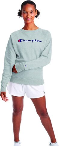 Champion Women's Powerblend Crewneck Sweatshirt, athletic navy, 2X in Saudi Arabia