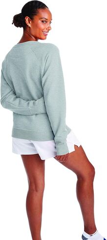 Champion Women's Powerblend Crewneck Sweatshirt, athletic navy, 2X in Saudi Arabia