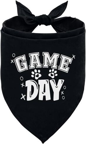 باندانا الكلب من Game Day، باندانا الكلب الرمادي المشمش، باندانا الكلب اللطيفة والمضحكة، وشاح مثلث للكلاب الأليفة، إكسسوارات وشاح للكلاب الأليفة، هدية لمحبي الكلاب، باندانا للكلاب الصغيرة والمتوسطة والكبيرة (D41) in Saudi Arabia