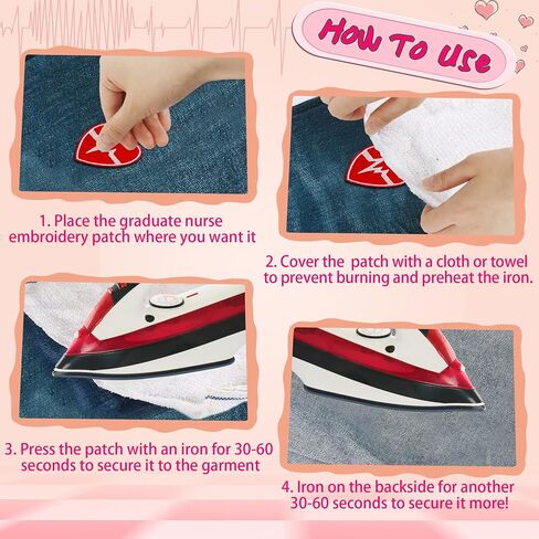 12pcs ممرضة التخرج الحديد على البقع ، بقع دكتور طبية مقدمة ممرضة خياطة على الحديد على المطرزة لفئة 2025 التخرج DIY Craft Craft Hat Decor Supplies Party in Saudi Arabia