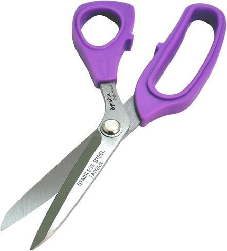 Fabric Scissors Tailor Sewing Shears Heavy Duty, Crafting Scissors, Ultra-Sharp Stainless Steel Blades, Ergonomic Soft TPR Grip, 8.5 Inch, Purple, Trusted by Tailors and Seamstresses in Saudi Arabia
