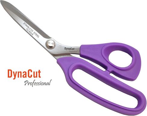 Fabric Scissors Tailor Sewing Shears Heavy Duty, Crafting Scissors, Ultra-Sharp Stainless Steel Blades, Ergonomic Soft TPR Grip, 8.5 Inch, Purple, Trusted by Tailors and Seamstresses in Saudi Arabia