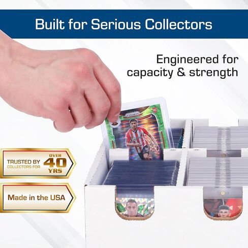 BCW 6 Cell Cargo Card Storage Box - 3x2 | Trading Card Storage Box | Fits Toploaders, Magnetics, and More | Holds 2100 Standard, 20pt Cards, Includes Lid | Toploader Storage Box in Saudi Arabia