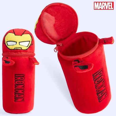 Marvel Spiderman أقلام الرصاص وحالة القلم الرصاص 48 PCS Color Pencil Set Suppies (Red Iron Man) in Saudi Arabia