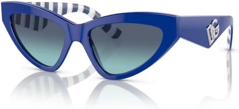 Dolce&Gabbana DG4439 3098H9 55MM Pink/Rose Gradient Grey Mirror Blue Sunglasses for Women + BUNDLE With Designer iWear Complimentary Eyewear Kit in Kuwait