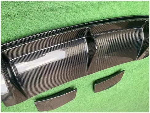 Car Bumper Rear Compatible for Audi TT TTS TTRS Carbon Fiber Back Lip Diffuser Rear Splitters Spoiler Car Accessories(Compatible for GED Carbon) in Saudi Arabia
