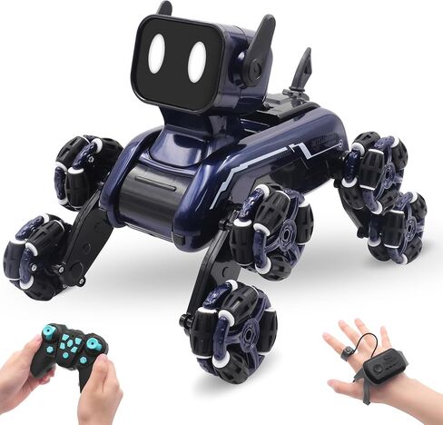 8WD Gesture Sensing Stunt RC Cars, Toys Gifts for Kids 6-12 Year Old Boys Girls, 2.4Ghz Remote Control Cars, Cool Lighting with Music, Gray (Blue) in Saudi Arabia