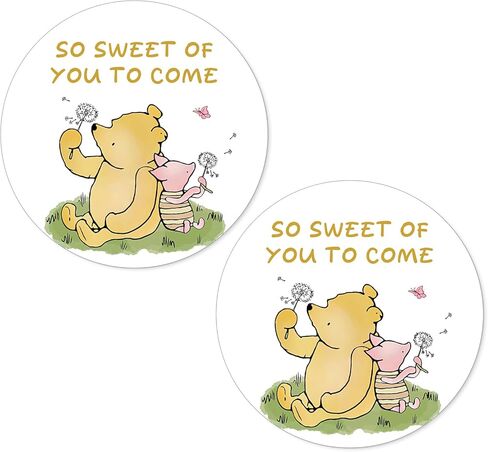 Advivio 80pcs Funny Bear تحت عنوان ملصقات ، ملصقات استحمام الطفل صبي أو فتاة ، لتكشف الجنس عن الزخارف ديكورات حفلة عيد ميلاد ، 2 بوصة in Kuwait