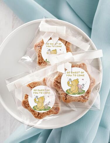 Advivio 80pcs Funny Bear تحت عنوان ملصقات ، ملصقات استحمام الطفل صبي أو فتاة ، لتكشف الجنس عن الزخارف ديكورات حفلة عيد ميلاد ، 2 بوصة in Kuwait