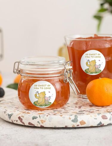 Advivio 80pcs Funny Bear تحت عنوان ملصقات ، ملصقات استحمام الطفل صبي أو فتاة ، لتكشف الجنس عن الزخارف ديكورات حفلة عيد ميلاد ، 2 بوصة in Kuwait