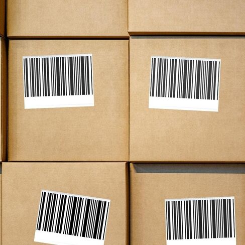 PSBM Thermal Transfer Labels, 4x2 Inch, 4 Rolls, 2875 Labels/Roll, 3 Inch Core, Perforated, Must Have Thermal Ribbon (Not Included) in Saudi Arabia