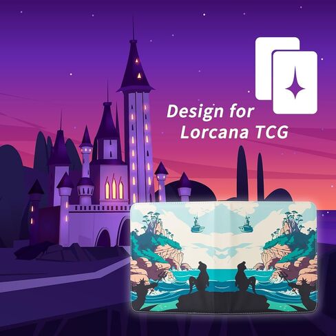 موثق بطاقة التداول ، 9 أكمام جيب متوافقة مع 900 بطاقة Lorcana ، تناسب مجموعة عرض تخزين MTG TCG (BB) in Kuwait