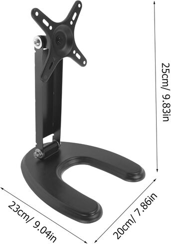 Happyyami Tv Stand Base for LCD Monitors No Drill Installation Metal Bracket for Home Office and Shops Stable Support for Flat Screens in Saudi Arabia
