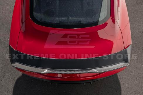 استبدال لنماذج فورد موستانج S650 الحاضرة 2024 | GT Performance Package ABS Plastic - جناح غطاء جذع خلفي باللون الأسود اللطيف مع مفسد WickerBill ألياف الكربون in Kuwait