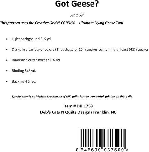 Got Geese ? Quilt Pattern by Deb Heatherly in Saudi Arabia