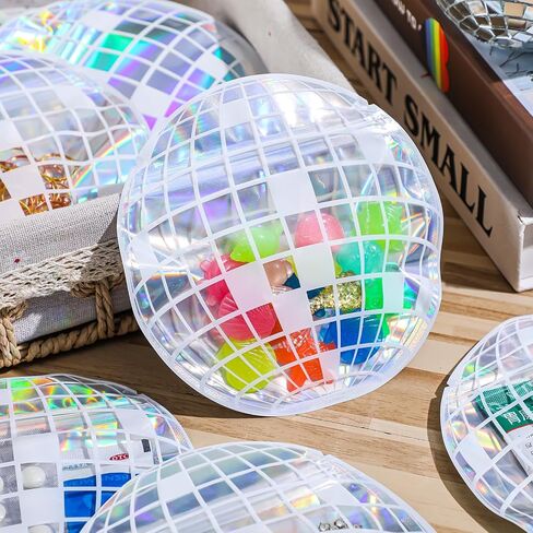 100 Pcs Disco Ball Bags 5.9 x 5.9 inches Recovery Kit Bachelorette Party Resealable Bags for Travel Packaging Bachelorette Wedding Party Favors (Disco Ball) in Saudi Arabia