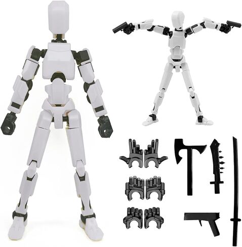 Dumwick Titan 13 Action Figure,2026 New Lucky Robot 13 Action Figures,3D Printed Action Figure,Dummy Robot 13 Action Figures Desktop Decorations Game Gifts (9 pcs) in Saudi Arabia
