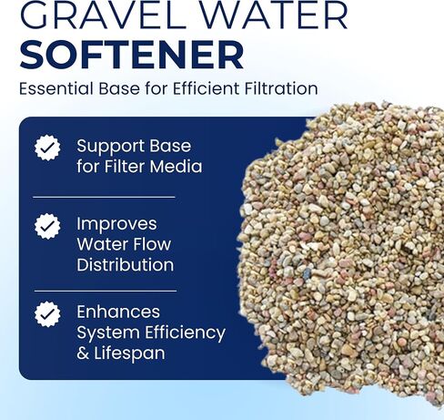 IPW Industries Water Softener Gravel - Garnet Filter Bed Media for Filter Tanks, Water Conditioners, and Water Softeners - Pure Filtration Grade Bedding Perfect for Backwashing Tanks (15 Lbs) in Saudi Arabia