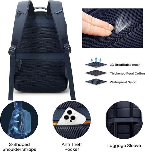 BANGE Laptop Backpack Fits for 15.6 Inches, Commute Backpacks for Daily Working,Business, Travel, Waterproof Work Bag for Men and Women in Saudi Arabia