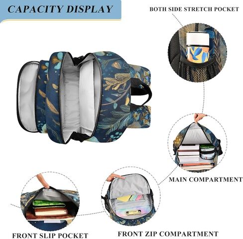 ALAZA Cute Cavalier King Charles Dog Heart Travel Laptop Backpack, 17 inch Large Laptops Backpack Business Computer Bag Casual Daypack in Saudi Arabia