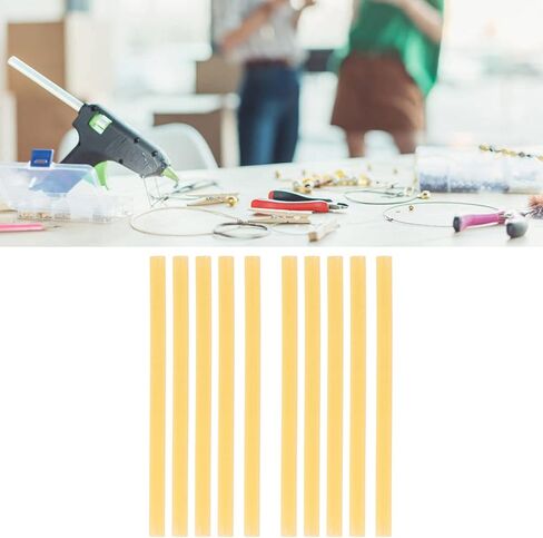 10pcs عصي اللاصقة الغراء عالية القوة لإصلاح الحرف ، غراء البنادق 60W (أصفر) in Kuwait
