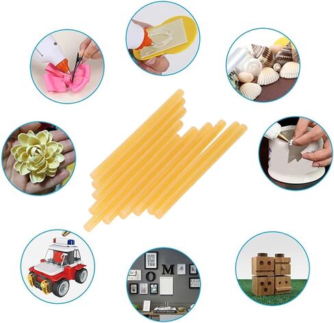 10pcs عصي اللاصقة الغراء عالية القوة لإصلاح الحرف ، غراء البنادق 60W (أصفر) in Kuwait