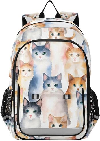 ALAZA Cute Cavalier King Charles Dog Heart Travel Laptop Backpack, 17 inch Large Laptops Backpack Business Computer Bag Casual Daypack in Saudi Arabia