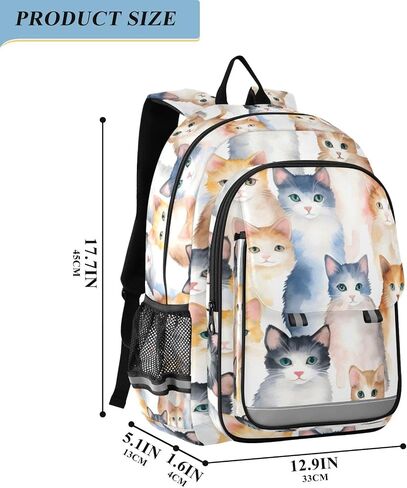 ALAZA Cute Cavalier King Charles Dog Heart Travel Laptop Backpack, 17 inch Large Laptops Backpack Business Computer Bag Casual Daypack in Saudi Arabia