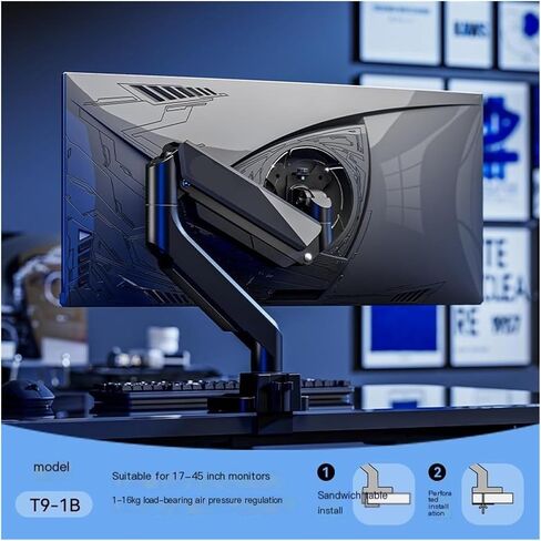 Large Load-Bearing Monitor Cantilever Bracket T9-1B Computer Display Robotic arm Double-arm Lifting Bracket in Saudi Arabia