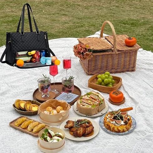 3-in-1 Laptop Bag with Lunch Compartment, 15.6 Inch, Quilted Computer Handbag for Business, Work in Saudi Arabia