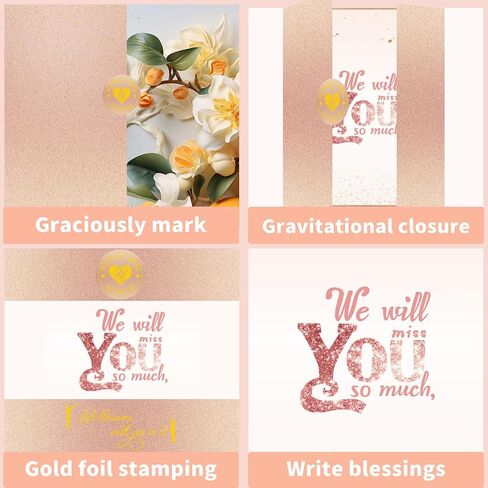 Blue Silver Farewell Decorations Party Supplies We Well Miss You Goodbye Card Sign Farewell gifts For Coworkers Creative Good Luck Card Large Thank You Card in Saudi Arabia
