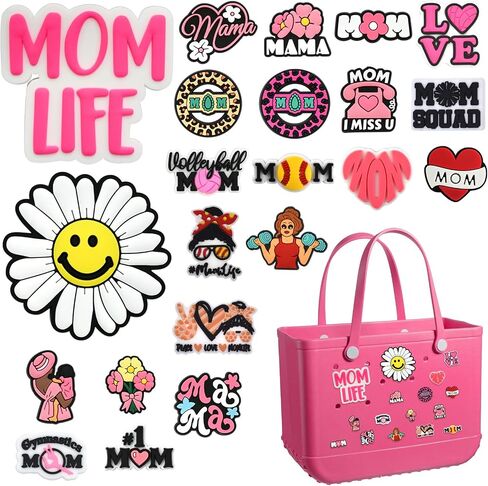 سحر ملحقات حقيبة Bogg لسحر حقائب الشاطئ ، DIY ، PVC Bulk Design Bogg Bag Charm Beach Pool Party Party in Kuwait
