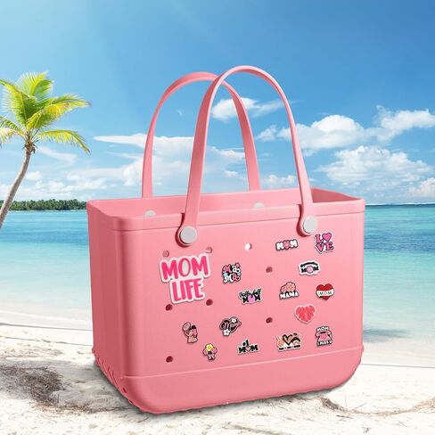سحر ملحقات حقيبة Bogg لسحر حقائب الشاطئ ، DIY ، PVC Bulk Design Bogg Bag Charm Beach Pool Party Party in Kuwait