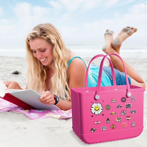 سحر ملحقات حقيبة Bogg لسحر حقائب الشاطئ ، DIY ، PVC Bulk Design Bogg Bag Charm Beach Pool Party Party in Kuwait