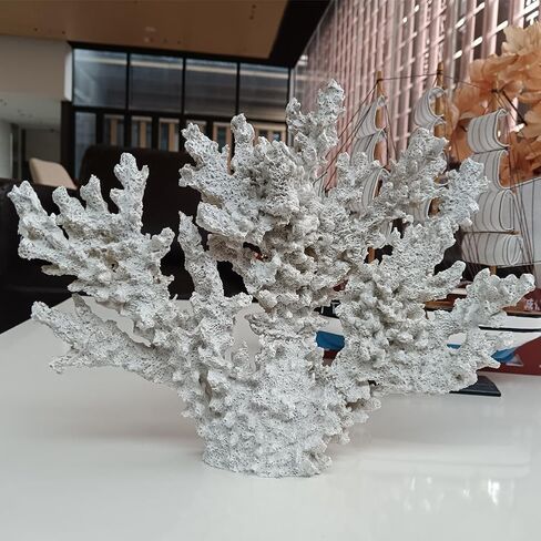 الشعاب المرجانية Decorlwhite ، تماثيل المرجان الاصطناعي ، الزخارف البحرية للمنازل ذات الطابع الشاطئ ، زينة المحيط المرجانية الاصطناعية (رمز متوسط) in Kuwait