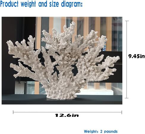 الشعاب المرجانية Decorlwhite ، تماثيل المرجان الاصطناعي ، الزخارف البحرية للمنازل ذات الطابع الشاطئ ، زينة المحيط المرجانية الاصطناعية (رمز متوسط) in Kuwait