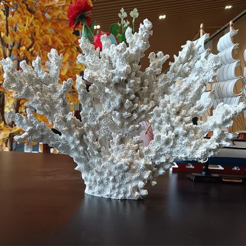 الشعاب المرجانية Decorlwhite ، تماثيل المرجان الاصطناعي ، الزخارف البحرية للمنازل ذات الطابع الشاطئ ، زينة المحيط المرجانية الاصطناعية (رمز متوسط) in Kuwait